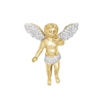10K Gold | 0.65 CT | Diamond Angel Pendant
